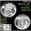 Image 1 : 1937-p Mercury Dime 10c Grades GEM++ FSB