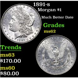 1891-s Morgan Dollar $1 Grades Select Unc