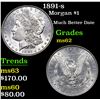Image 1 : 1891-s Morgan Dollar $1 Grades Select Unc