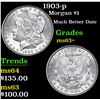 Image 1 : 1903-p Morgan Dollar $1 Grades Select+ Unc