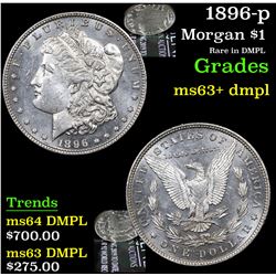 1896-p Morgan Dollar $1 Grades Select Unc+ DMPL