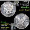 Image 1 : 1896-p Morgan Dollar $1 Grades Select Unc+ DMPL
