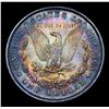 Image 3 : ***Auction Highlight*** 1878-p 8tf Rainbow Toned Morgan Dollar $1 Graded Choice+ Unc By USCG (fc)