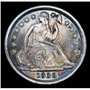 Image 2 : 1838 Large Stars Seated Liberty Half Dime 1/2 10c Grades Unc Details
