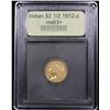 Image 4 : ***Auction Highlight*** 1912-p Gold Indian Quarter Eagle $2 1/2 Graded Select+ Unc By USCG (fc)