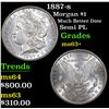 Image 1 : 1887-s Morgan Dollar $1 Grades Select+ Unc