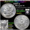 Image 1 : ***Auction Highlight*** 1897-o Morgan Dollar $1 Graded Select+ Unc By USCG (fc)
