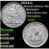 Image 1 : 1854-o Seated Half Dollar 50c Grades Select AU
