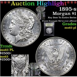 ***Auction Highlight*** 1895-s Morgan Dollar $1 Graded Select Unc PL By USCG (fc)
