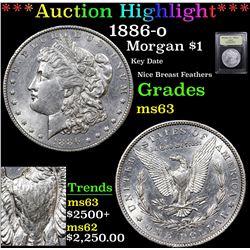 ***Auction Highlight*** 1886-o Morgan Dollar $1 Graded Select Unc By USCG (fc)