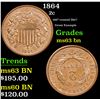 Image 1 : 1864 Two Cent Piece 2c Grades Select Unc BN