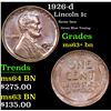 Image 1 : 1926-d Lincoln Cent 1c Grades Select+ Unc BN