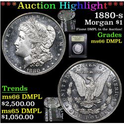 ***Auction Highlight*** 1880-s Morgan Dollar $1 Graded GEM+ UNC DMPL By USCG (fc)
