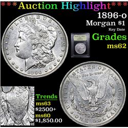 ***Auction Highlight*** 1896-o Morgan Dollar $1 Graded Select Unc By USCG (fc)