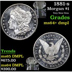 1881-s Morgan Dollar $1 Grades Choice Unc+ DMPL