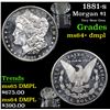 Image 1 : 1881-s Morgan Dollar $1 Grades Choice Unc+ DMPL