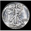 Image 2 : 1942-p Walking Liberty Half Dollar 50c Grades Choice+ Unc