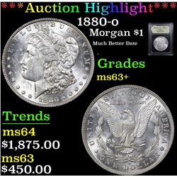***Auction Highlight*** 1880-o Morgan Dollar $1 Graded Select+ Unc By USCG (fc)