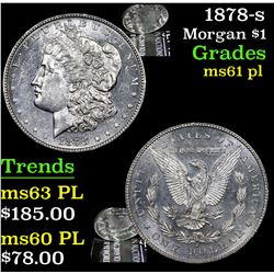 1878-s Morgan Dollar $1 Grades Unc+ PL