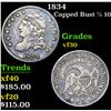 Image 1 : 1834 Capped Bust Half Dime 1/2 10c Grades vf++