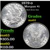 Image 1 : 1879-o Morgan Dollar $1 Grades Select Unc