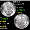 Image 1 : 1885-p Morgan Dollar $1 Grades Choice+ Unc