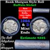 Image 1 : Buffalo Nickel Shotgun Roll in Old Bank Style Wrapper stamped 'Bell Telephone' 1924 & d Mint Ends