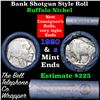 Image 1 : Buffalo Nickel Shotgun Roll in Old Bank Style Wrapper stamped 'Bell Telephone' 1920 & s Mint Ends
