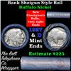 Image 1 : Buffalo Nickel Shotgun Roll in Old Bank Style Wrapper stamped 'Bell Telephone' 1927 & d Mint Ends
