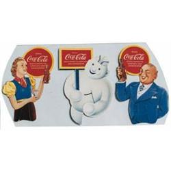 Coke cardboard display pieces
