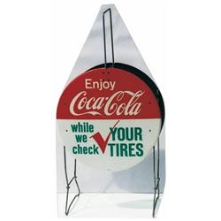 Coke tire rack