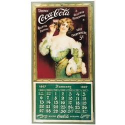 1907 rare Near Mint Coca-Cola calendar scarce