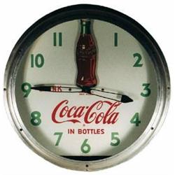 Coca-Cola rare clock neon rocking bottle antique