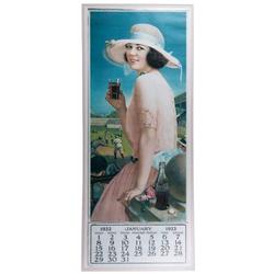 Coca-Cola calendar rear Near Mint scarce antique