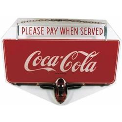 Near Mint Coca-Cola glass sign 1940 s antique rare