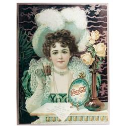 rare Coca-Cola paper 1901 poster antique & NM