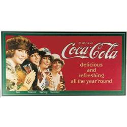 Coke trolley sign, Framed