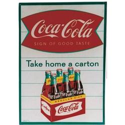 Coke tin sidewalk sign