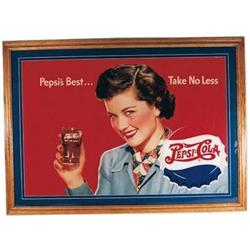 Pepsi-cola poster, framed