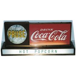 Coke waterfall lightup sign