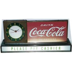 Coke counter lightup sign