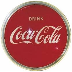 Coke halo lighted wall sign