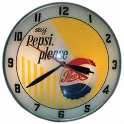 Pepsi double bubble lightup clock