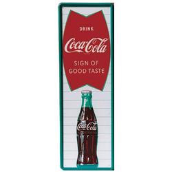 Coke sign with bottle