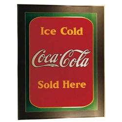 Coke tin sidewalk sign