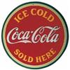 Image 1 : Coke tin round sign