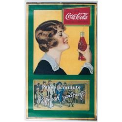 Coke paper roll down poster