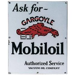 Gargoyle Mobil porcelain sign