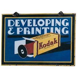Kodak porcelain sign