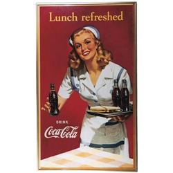 Coke poster framed